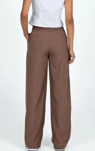 Princess Polly Archer Pants - Chocolate Brown