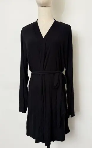 SKIMS Soft Lounge Robe In Onyx