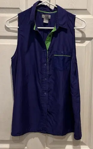 JCP Silk Blend Sleeveless Button