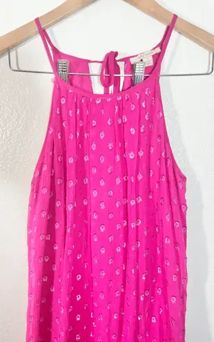 Ella Moss Revolve Womens Hot Pink Lucie Dot Mini Halter Dress