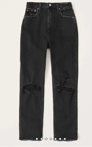 Abercrombie & Fitch Ultra High Rise Ankle Straight Jean