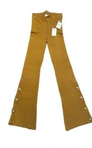 Good American 🩷NWT  Gold Plated Boss Flare Pants, Size 3