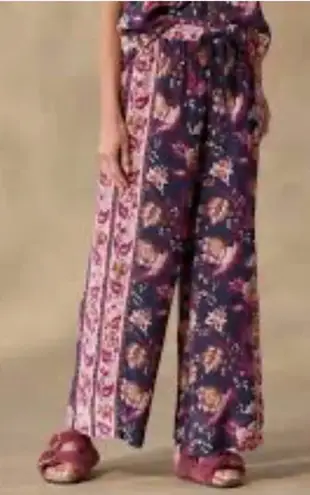 Sundance Blossom And Beauty Pajama Bottoms lightweight PJ bottoms, Small, NWT