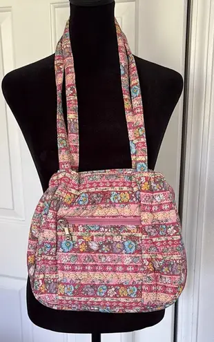 Source Unknown Quilted Pastel Floral Shoulder Bag