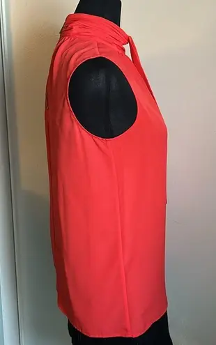 Michael Kors MICHAEL  Sleeveless Pleated Turtleneck Blouse Scarf Embellished