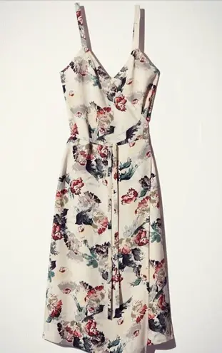 Aritzia Wilfred Astere Floral Midi Wrap Dress XS
