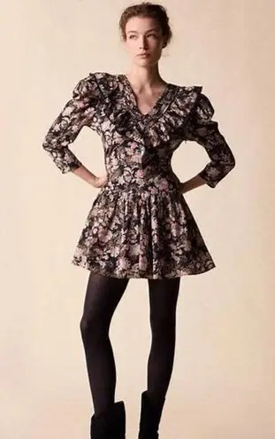 St. Roche NWT Hatfield Mini Dress in Belladonna Sz 2 Black