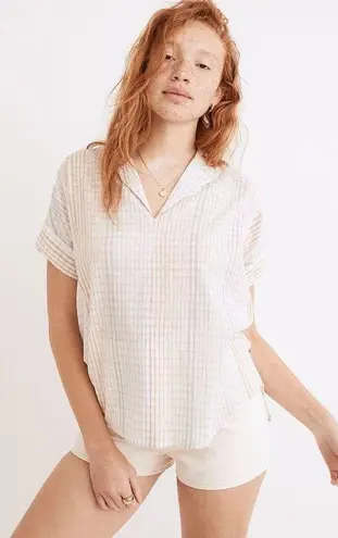 Madewell  Lakeline Plaid Popover in Ombré