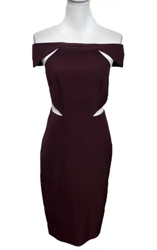 AQ/AQ  Mulberry Aura Dress Cutout Sheath Party Cocktail Womens Size US 6