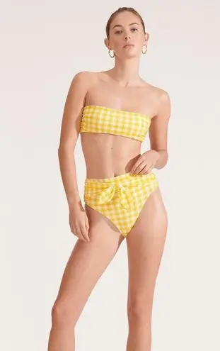 Veronica Beard 💕💕 Catarina Bandeau Bikini Top (L) + Azoia Tie Waist Bottom (XL)