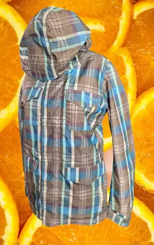 Burton The White Collection Snowboard Jacket Plaid Insulated Women's S