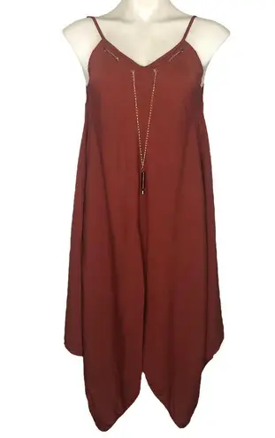Speed Control New York Burnt Orange Asymmetrical Dress