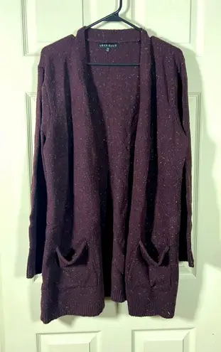 Love Ellie Women's Speckled Deep Purple Cardigan Size XXL