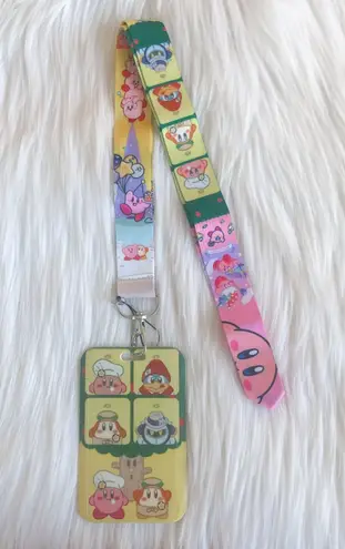 Kirby and friends lanyard with Id/ card holder