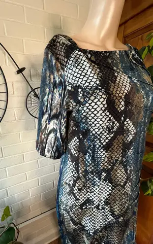 Connected Apparel Multi Color Abstrakt Design Size 6 EUC