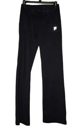 FILA  Black Track Drawstring Stretch Pants Size XS