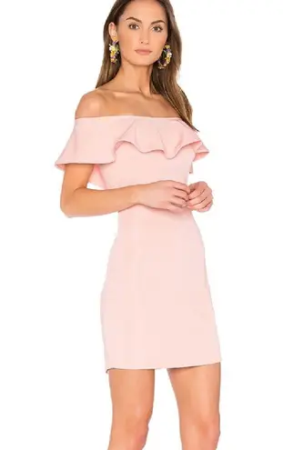 Capulet x REVOLVE Eva Off the Shoulder Mini Dress in Blush size small