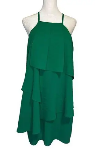 Adelyn Rae green halter mini cocktail dress size M