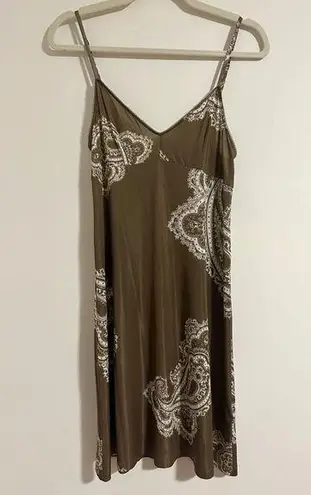 Zimmermann authentic printed paisley adjustable strap slip dress nightgown satin
