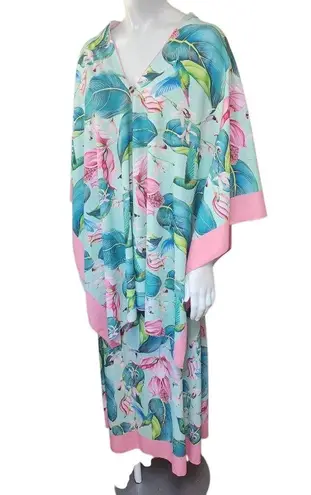 Cathy's Resortwear Tropical Tulip Skirt & 7 Way Scarf Set (M) Pink Size M
