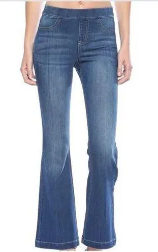 Cello  Women's Flare Denim Jeans Blue Size L Medium Wash