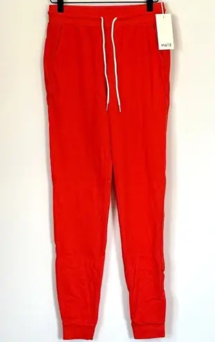 Mate the Label NWT  Red Organic Terry Classic Jogger - XS