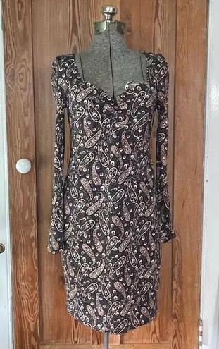 Boden Sweetheart Jersey Mini Dress in Paisley Bloom Print