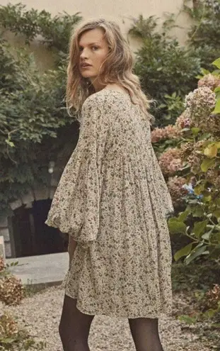 πDOENπ Pietra Dress ~ Cream Saint Claude Paisley Print 100% Silk XXS