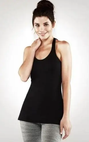 Manduka Black Tie Back Halter Athletic Tank Top M