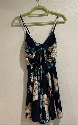 Windsor  Blue Floral Skater Dress Sz M