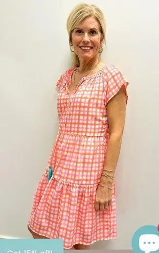 THML Pink/Orange/White Patterned Dress Sz M
