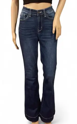 Judy Blue Los Angeles Flare Slim Fit Women’s Hi-rise Blue Jeans Stretch Sz 5/27