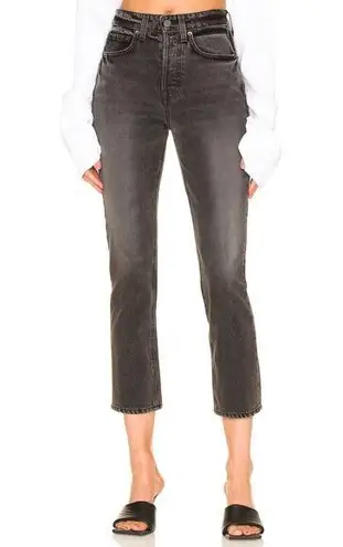 GRLFRND Karolina High Rise Slim Straight Crop Jeans SIZE 28 Boyfriend Rigid NEW