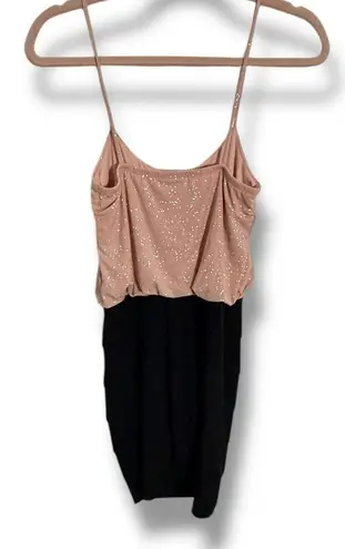 Enfocus Studio En Focus Studio Y2K Pink Glitter Tiered Skirt Bodycon Dress – Size 4