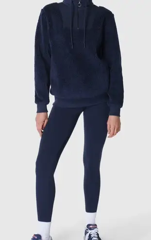 Sweaty Betty NWT  Faux Shearling Quarter Zip Pullover