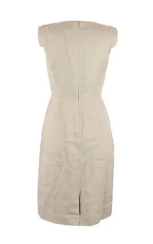 J.Crew NWT  Resume Sheath in Flax Beige Stretch Linen Dress 14 $168