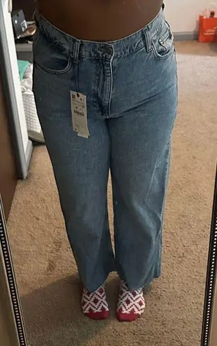 ZARA Blue Straight Leg Jeans