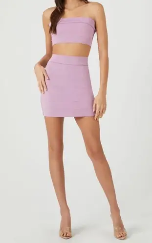 Forever 21 Bandage Tube Top & Mini Skirt