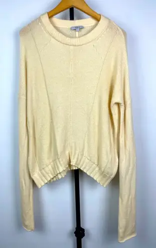 Rails Joanna Cream Ivory Cashmere Wool Blend Pullover Knit Sweater