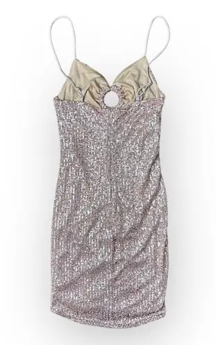 Revolve  Saints + Secrets Rose Gold Sequined Mini‎ Dress Size S