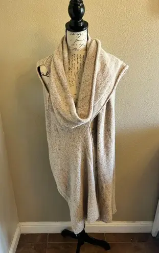 Brochu Walker Oatmeal Sweater Wrap Knit Vest Size S