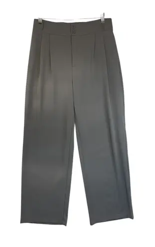 Halara Wide Leg Pants Gray High Waist Old Money Capsule Wardrobe Size Large