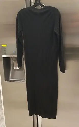 Skull Cashmere 💕💕 Allison Long Slub Linen Ribbed Duster Cardigan ~ Black XS NWT