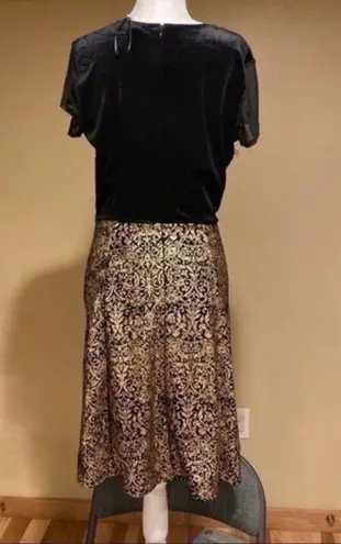 Ny Collection black and gold dress Size Medium