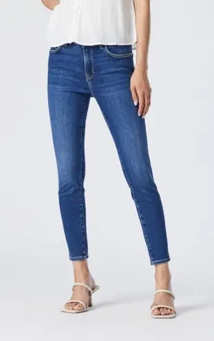 Mavi tess high rise super skinny slightly distressed ankle jeans Blue Size 27