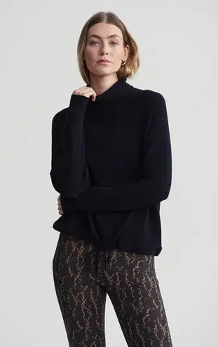 Varley Portland High Neck Midlayer Size Small Black Relaxed Fit