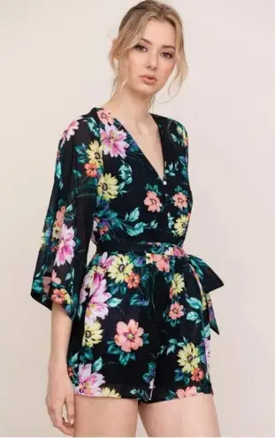 Yumi Kim 💕💕 Lotus Floral Romper ~ Wild Rose Black