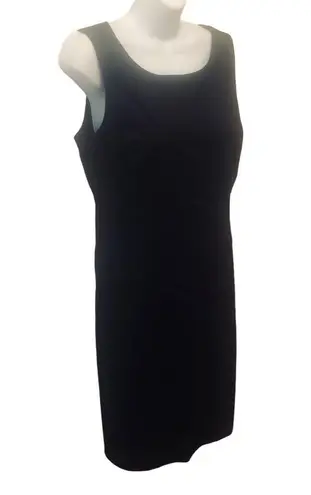 Brooks Brothers Sheath Dress Sz. 12P Navy Lined Cotton Stretch Career Business