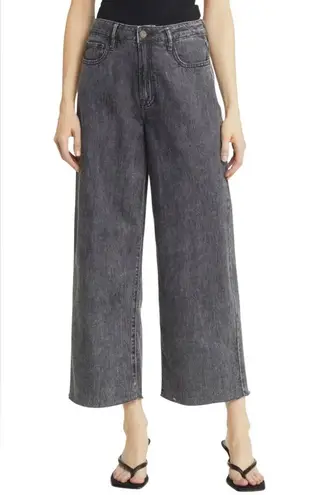 HIDDEN JEANS Logan High Waist Ankle Wide Leg
Dad Jeans, Sz 29 Black