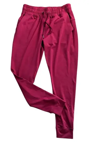 Barbell Contour Joggers Sz M In Berry Pockets Athletic Performance Active Red Size M